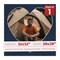 Navy Suede Mat Board for 32x32 Frames - Heart Opening for 28x28 Photos